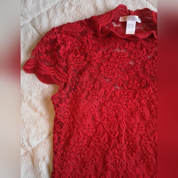 Revamped lace top. Size XS. - Picture 6 of 8